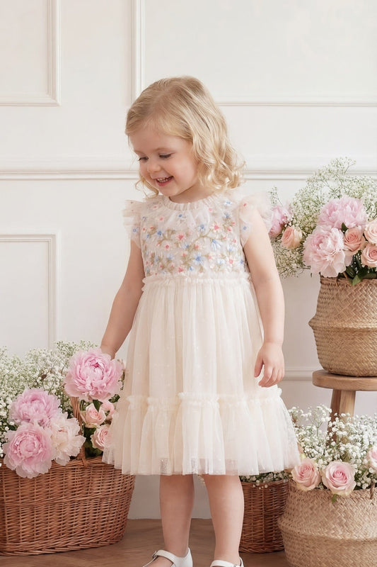 Antoinettes Floral Bodice Baby Dress