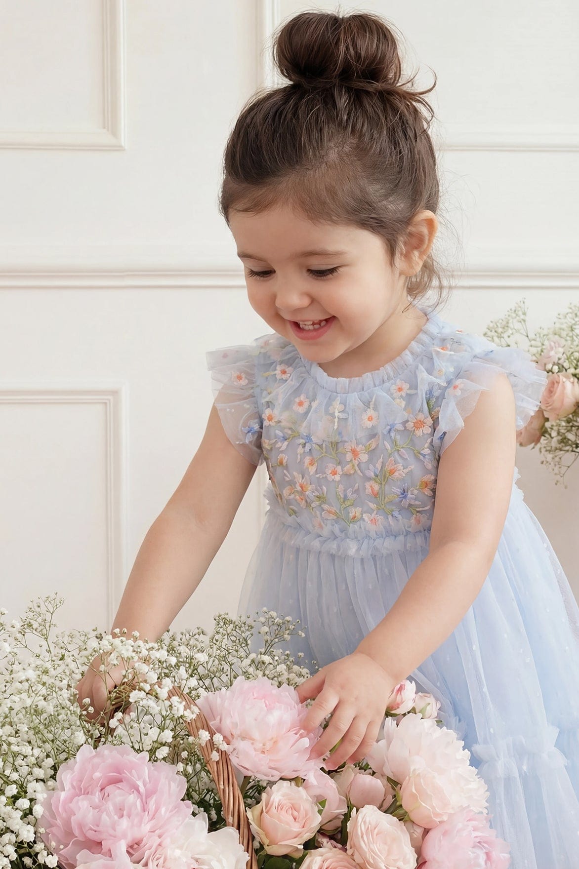 Antoinettes Floral Bodice Baby Dress