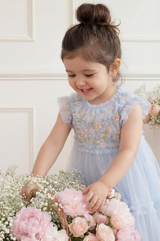 Antoinettes Floral Bodice Baby Dress