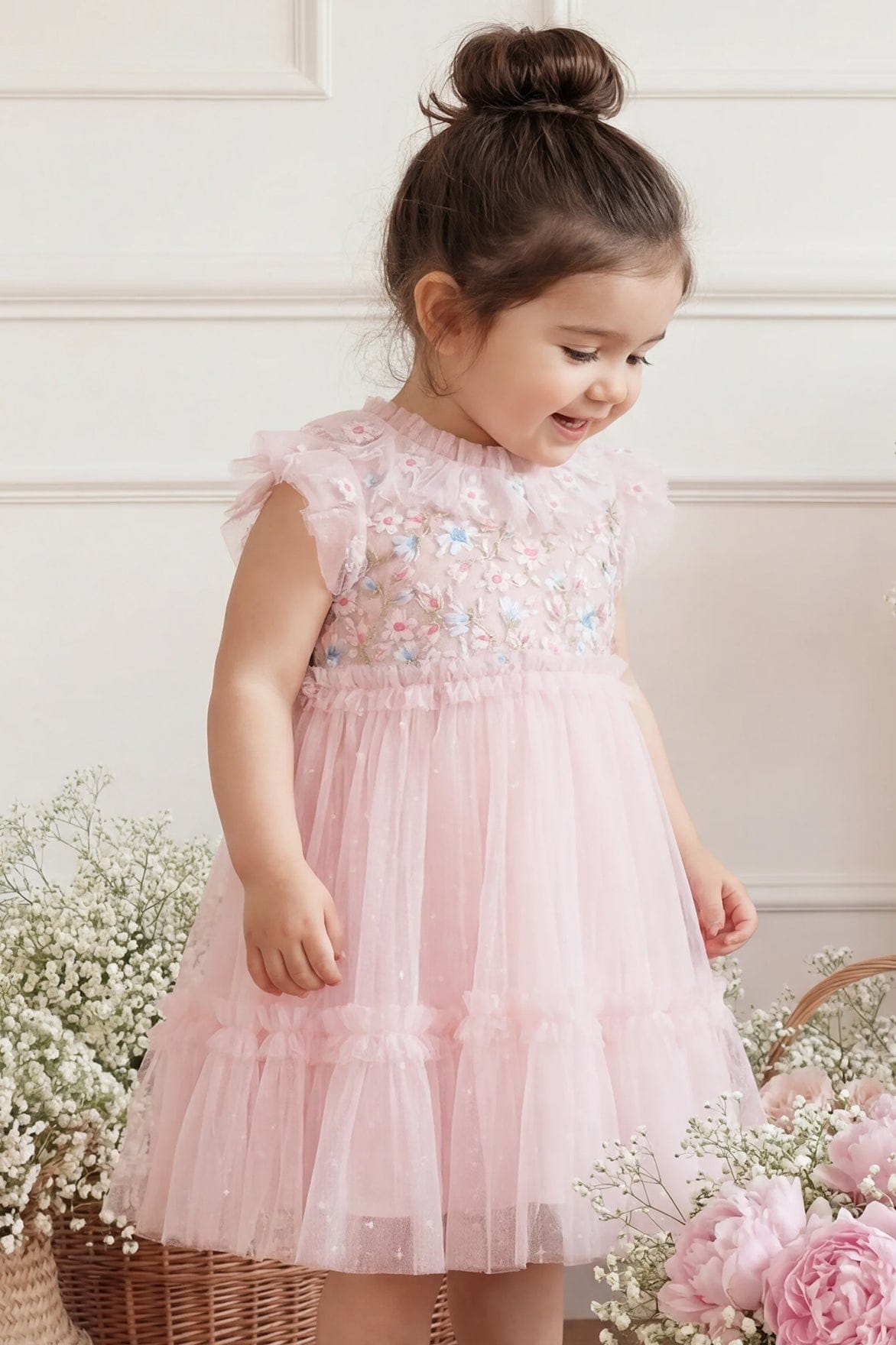 Antoinettes Floral Bodice Baby Dress