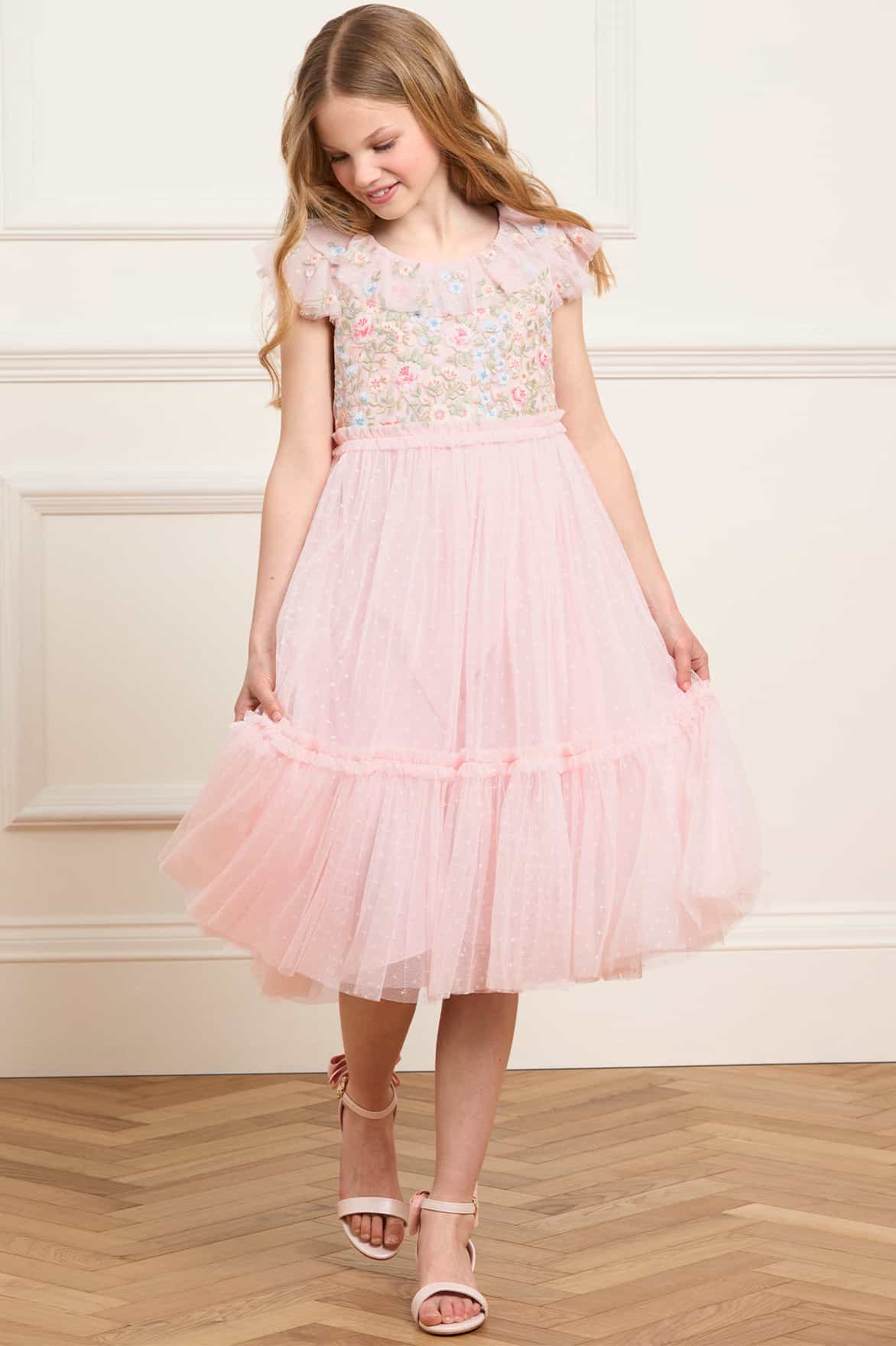 Antoinettes Floral Bodice Kids Dress