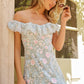 Antoinettes Floral Off-Shoulder Ballerina Dress