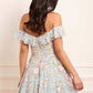 Antoinettes Floral Off-Shoulder Micro Mini Dress