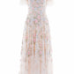 Antoinettes Floral Round Neck Ankle Gown