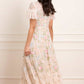 Antoinettes Floral Round Neck Ankle Gown