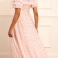 Autumn Leaves Off-Shoulder Ballerina Dress