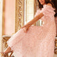 Autumn Leaves Off-Shoulder Ballerina Dress