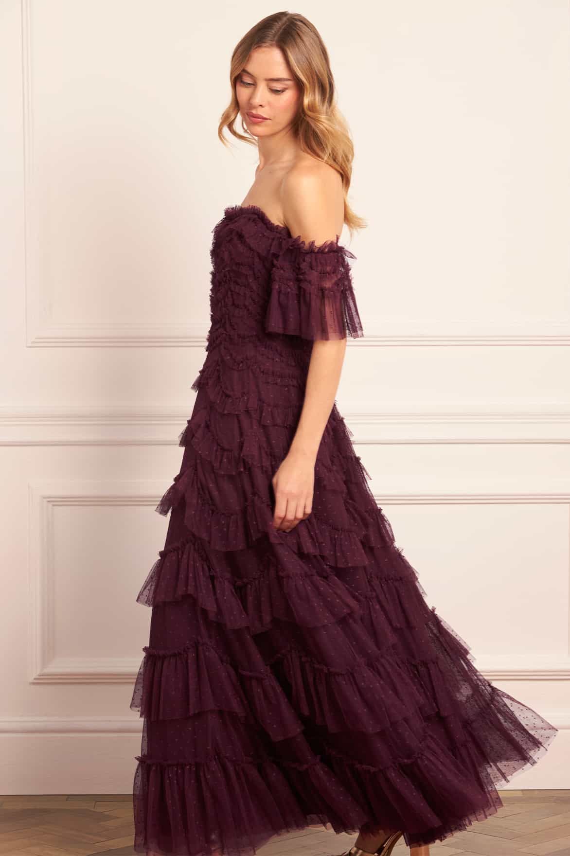 Aviana Off-Shoulder Gown