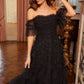 Aviana Off-Shoulder Gown