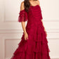 Aviana Off-Shoulder Gown