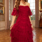Aviana Off-Shoulder Gown
