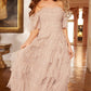 Aviana Off-Shoulder Gown