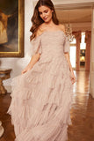 Aviana Off-Shoulder Gown