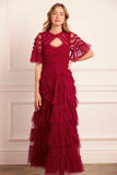 Aviana Short Sleeve Gown