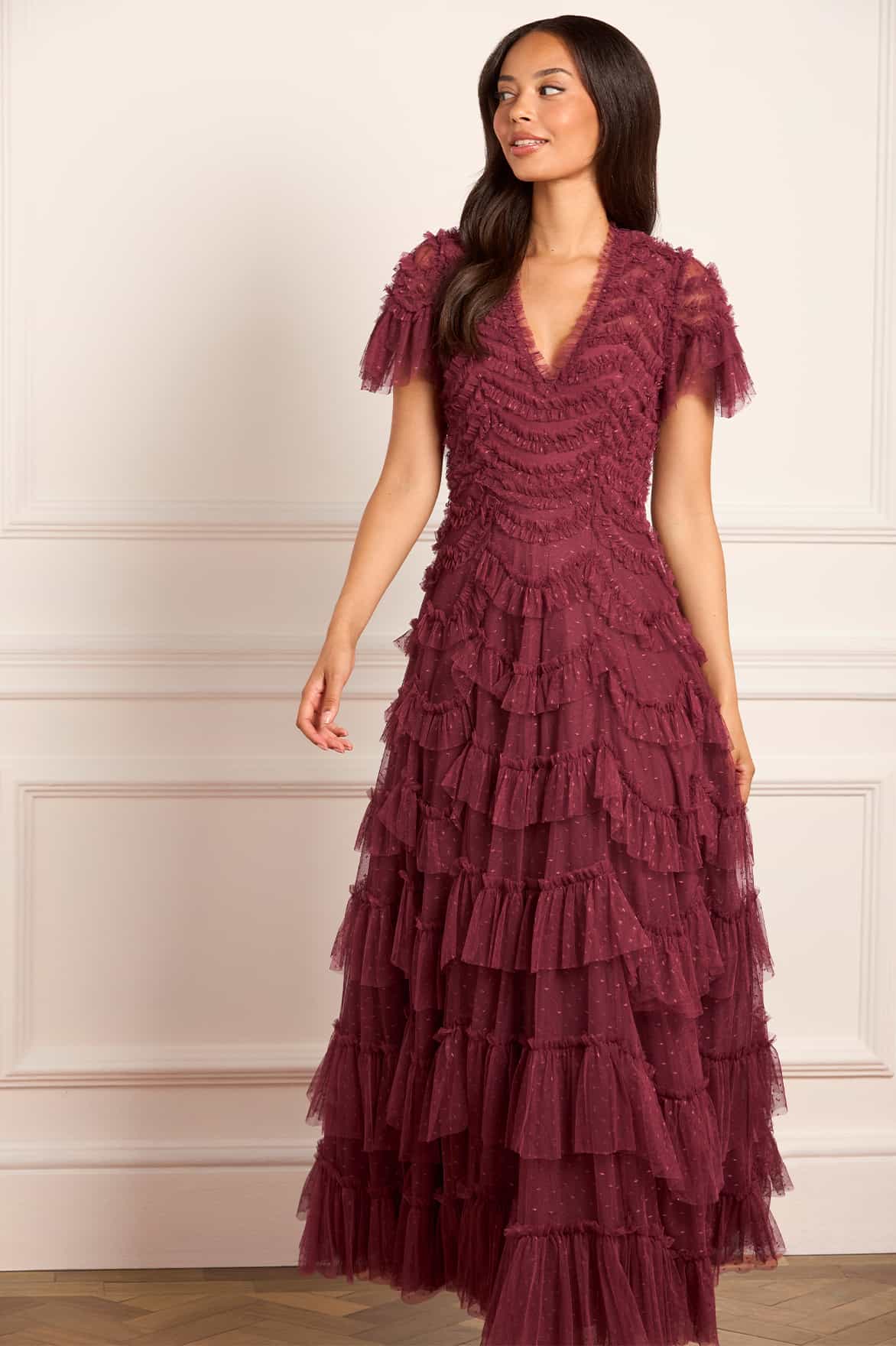 Aviana V-Neck Gown