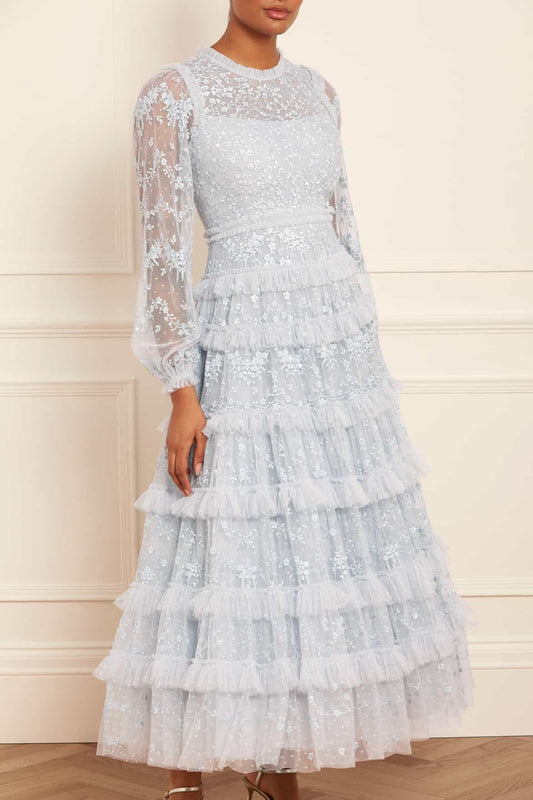 Blossom Lace Ankle Gown