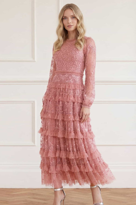 Blossom Lace Ankle Gown