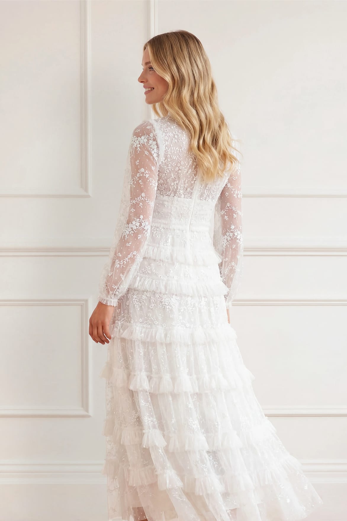 Blossom Lace Ankle Gown