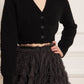 Bow Stitch Cropped Cardigan