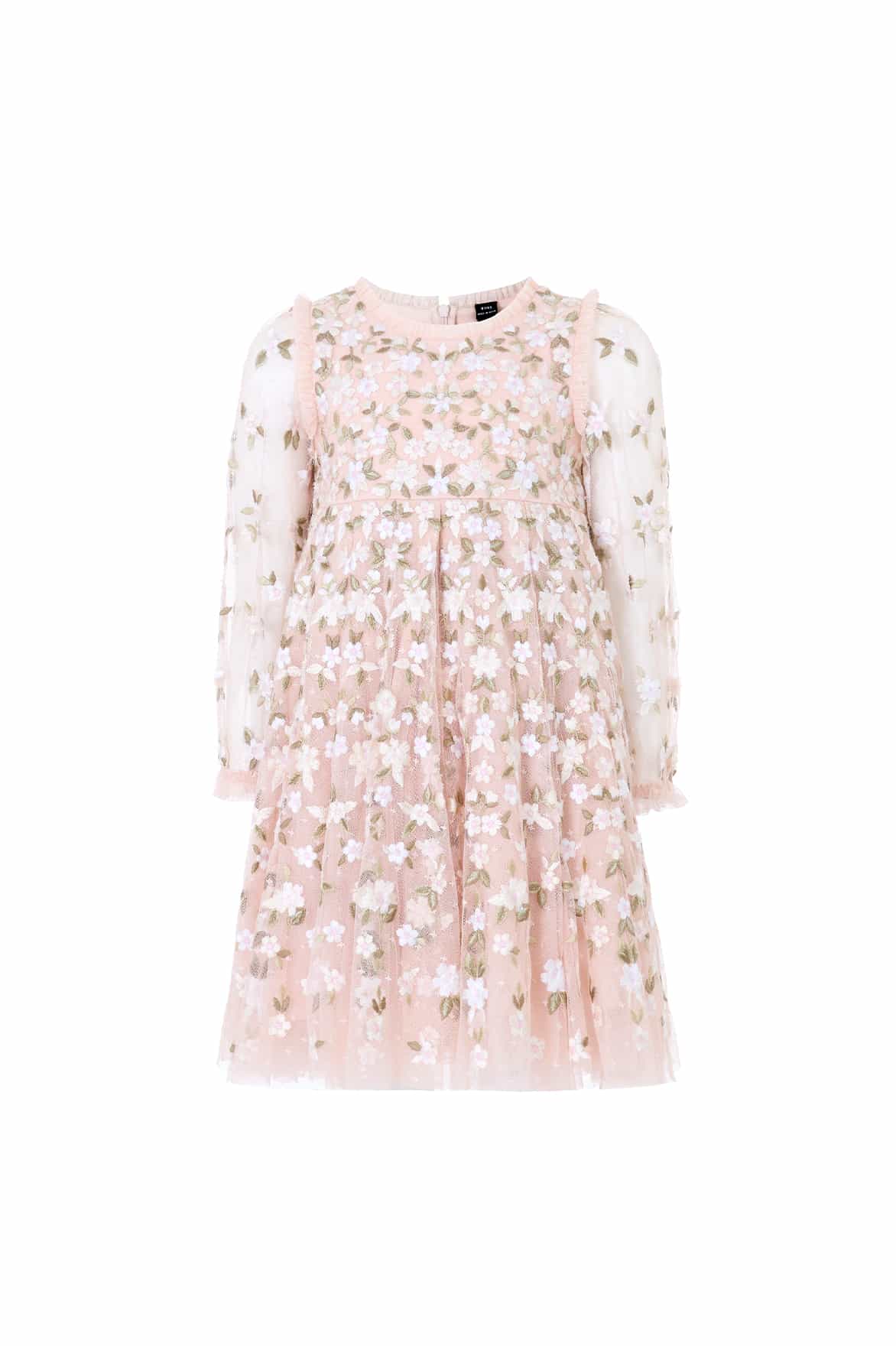 Camellia Ditsy Long Sleeve Kids Dress