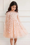 Camellia Ditsy Cape Kids Dress