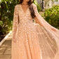Camellia Ditsy Cape Sleeve Ankle Gown