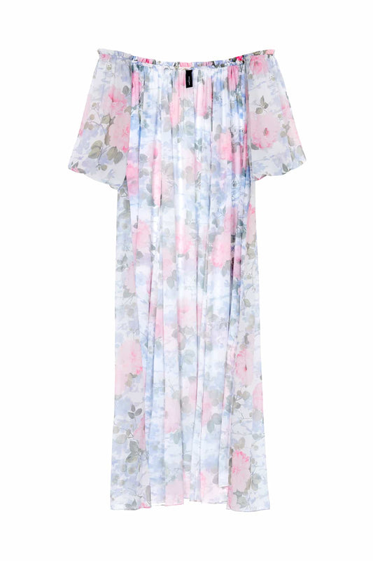 Camille's Garden Azeline Chiffon Off-Shoulder Cape