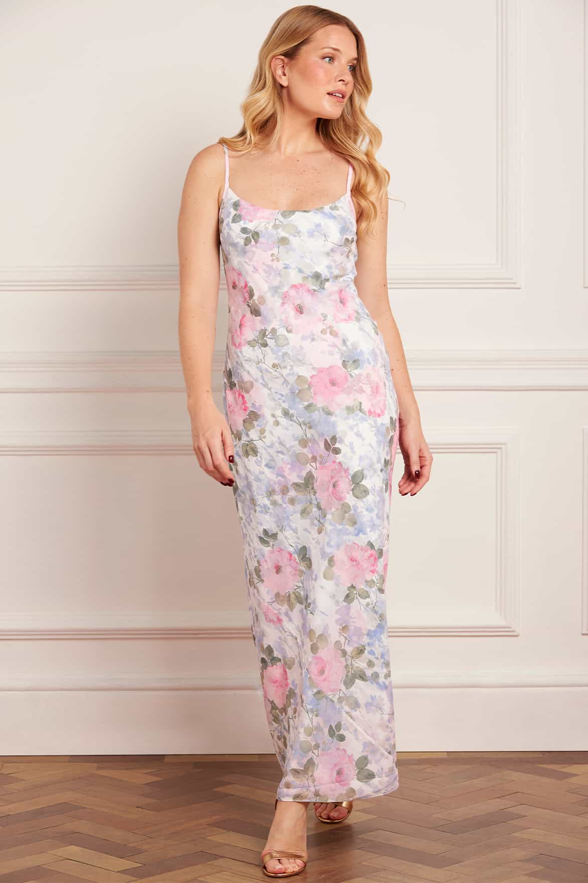 Camille's Garden Chiffon Cami Gown