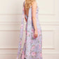 Camille's Garden Chiffon Halter-Neck Ankle Gown