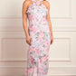 Camille's Garden Chiffon Halter-Neck Ankle Gown