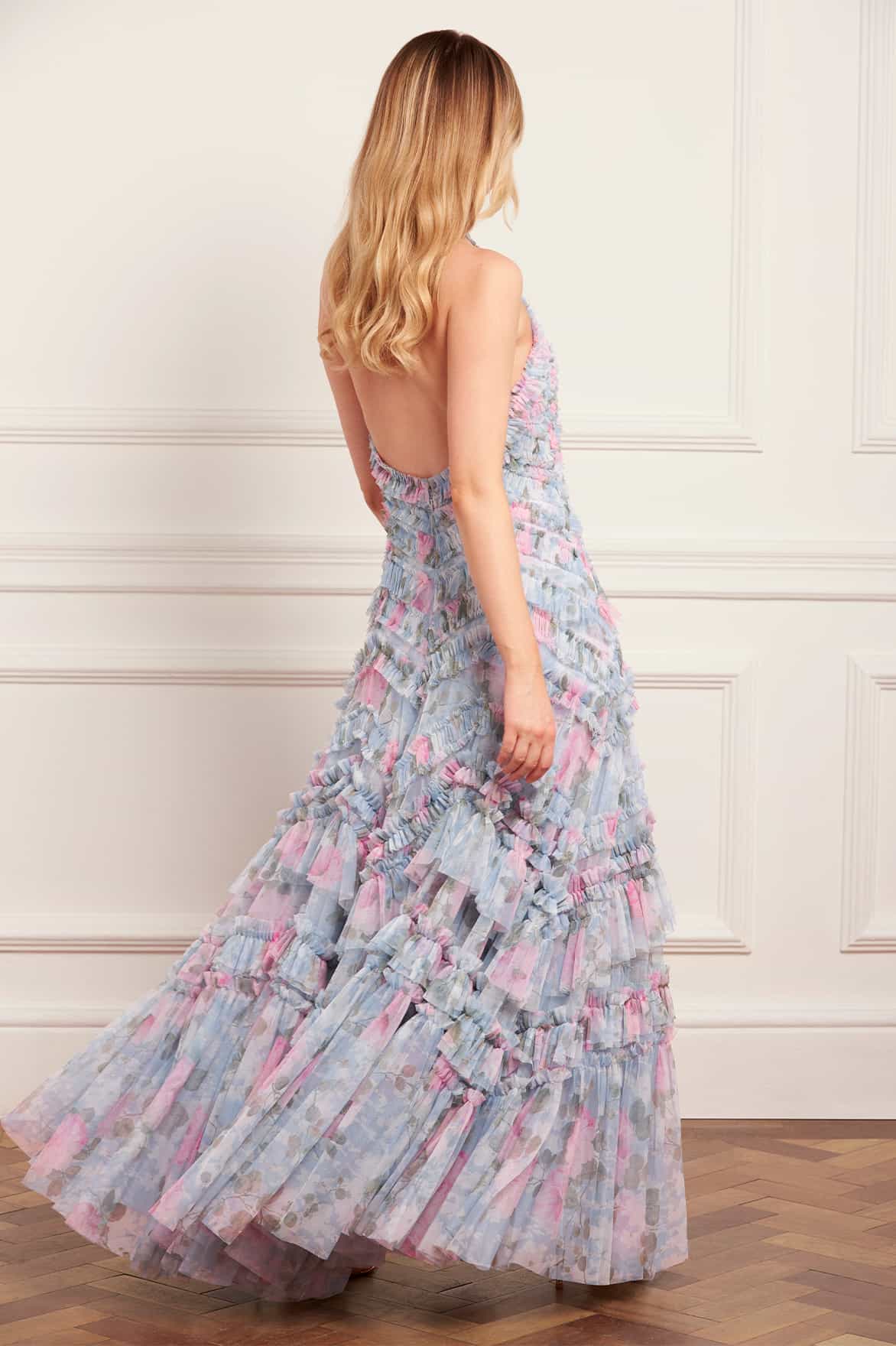 Camille's Garden Elia Halter-Neck Gown