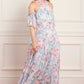 Camille's Garden Georgette Halter-Neck Ankle Gown