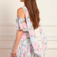 Camille's Garden Georgette Halter-Neck Micro Mini Dress