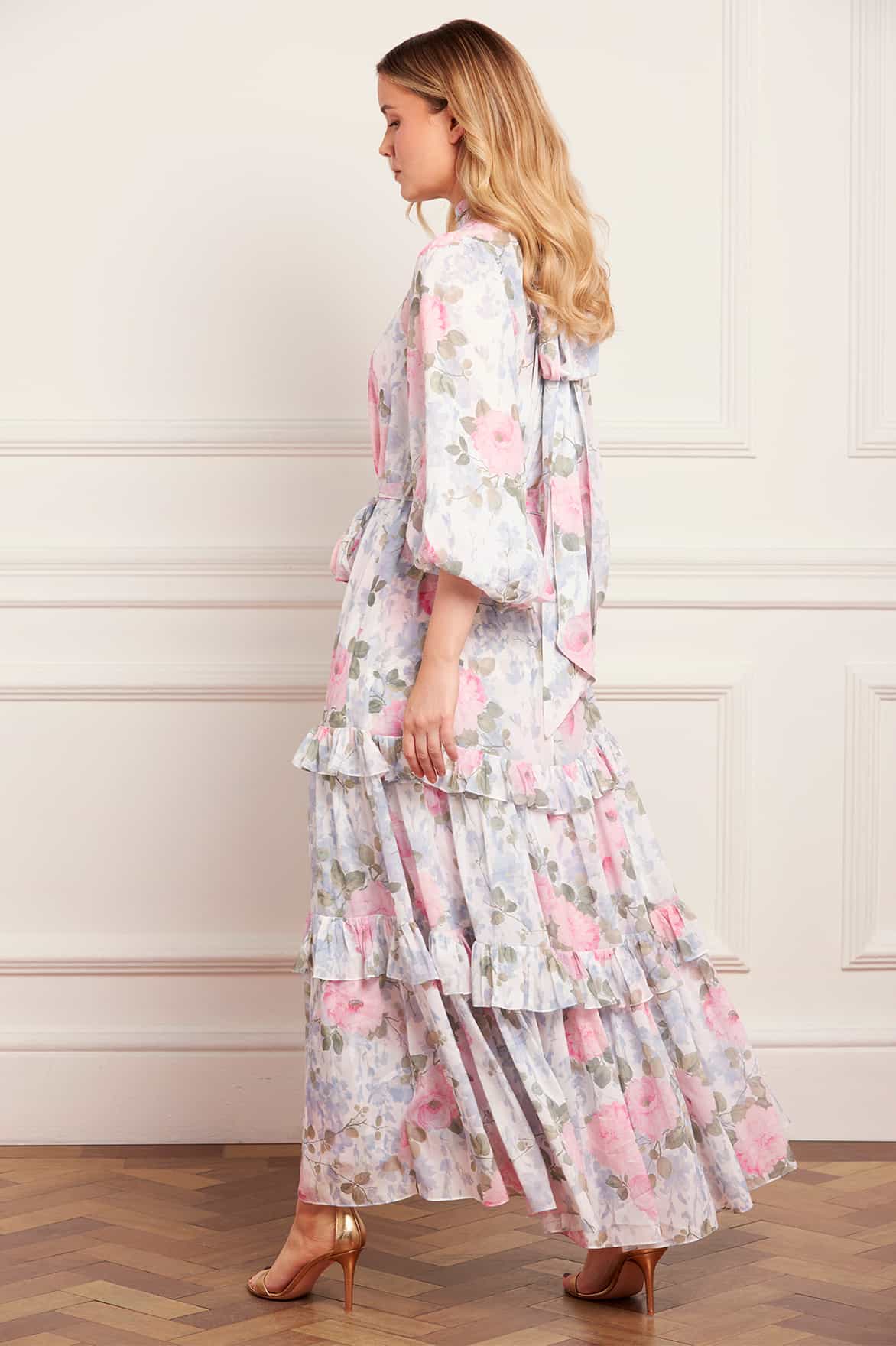 Camille's Garden Louisa Chiffon Ankle Gown