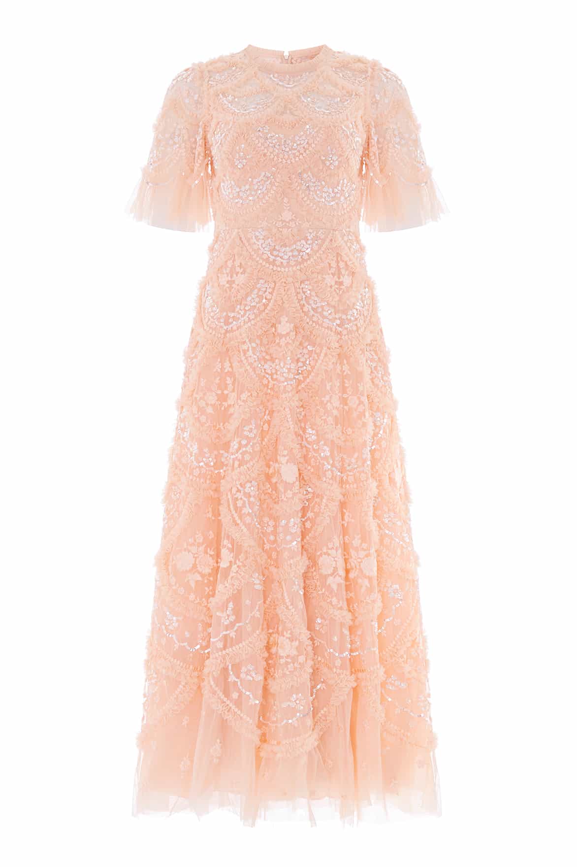 Carmen Ruffle Ankle Gown