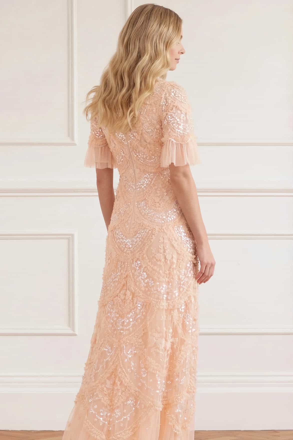 Carmen Ruffle Ankle Gown