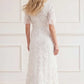 Carmen Ruffle Ankle Gown