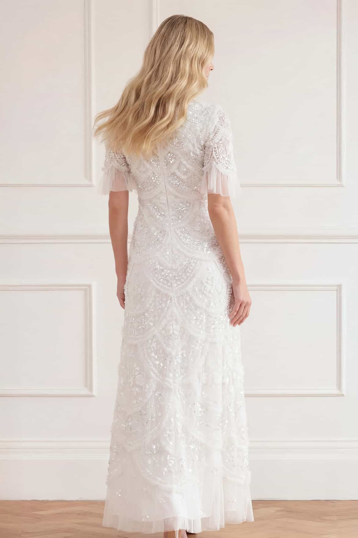 Carmen Ruffle Ankle Gown