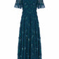 Carmen Ruffle Ankle Gown