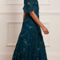 Carmen Ruffle Ankle Gown