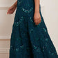 Carmen Ruffle Ankle Gown