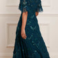 Carmen Ruffle Ankle Gown