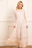 Celia Long Sleeve Ankle Gown