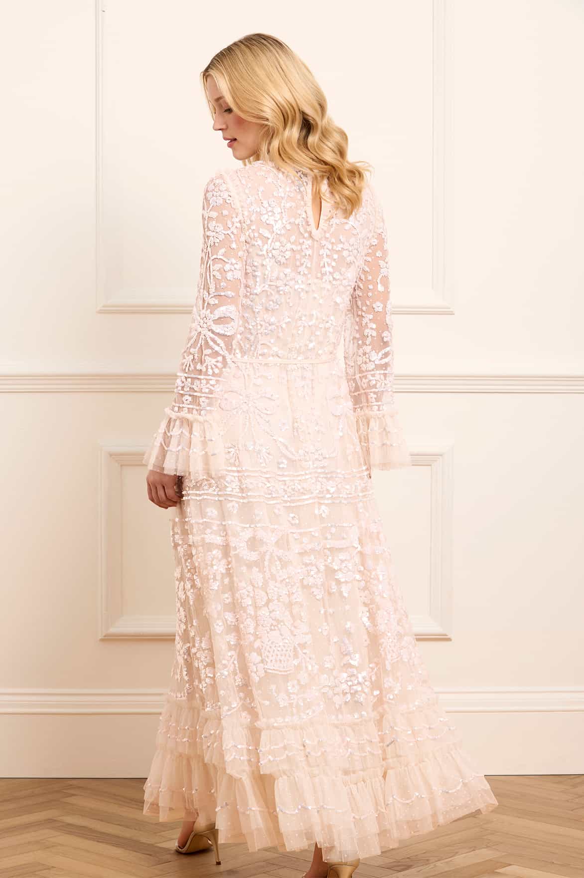 Celia Long Sleeve Ankle Gown