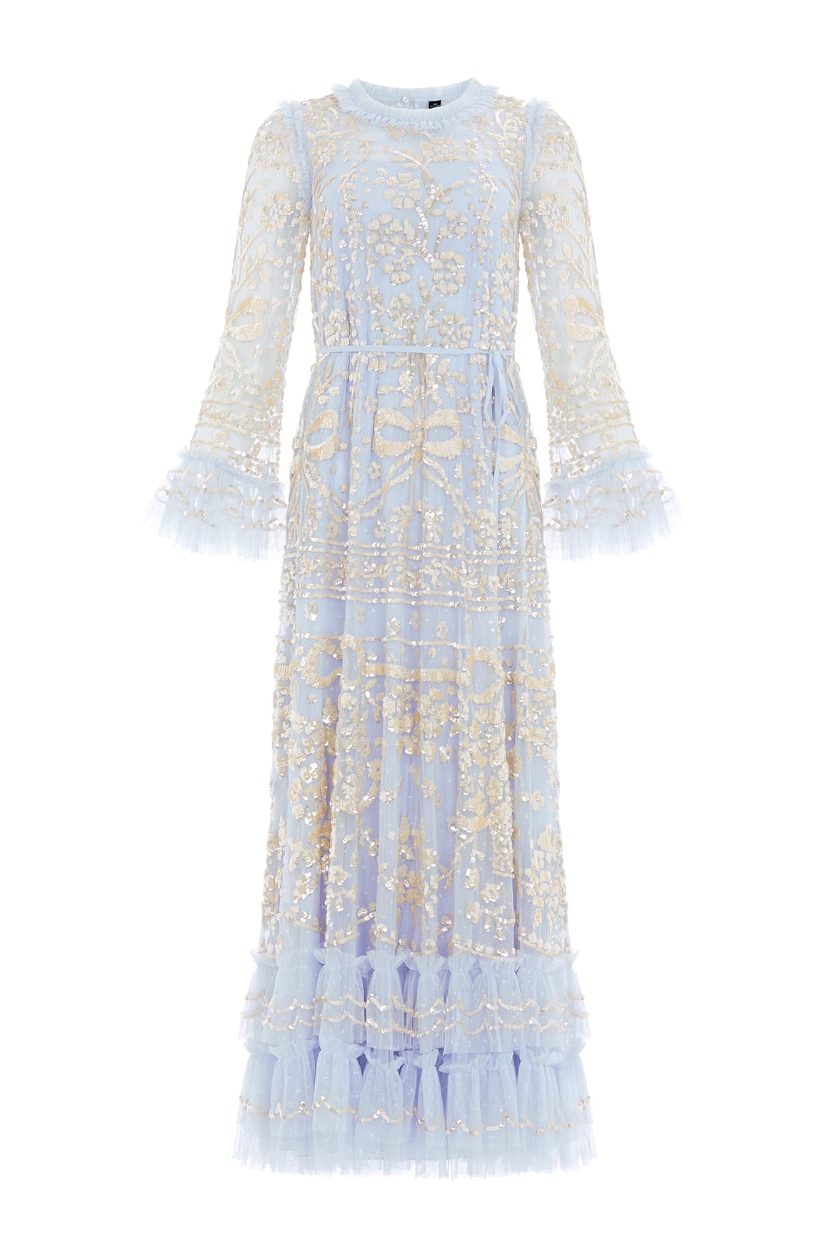 Celia Long Sleeve Ankle Gown