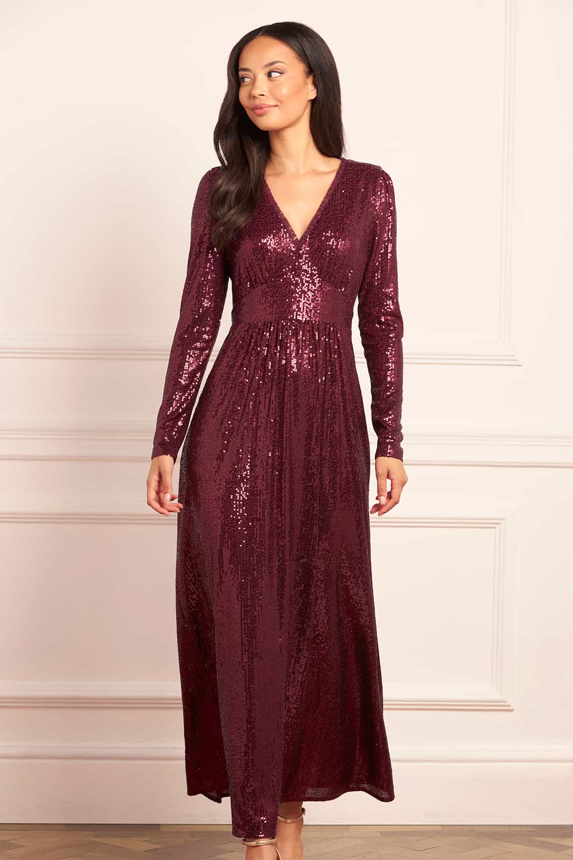 Chelsea V-Neck Gown