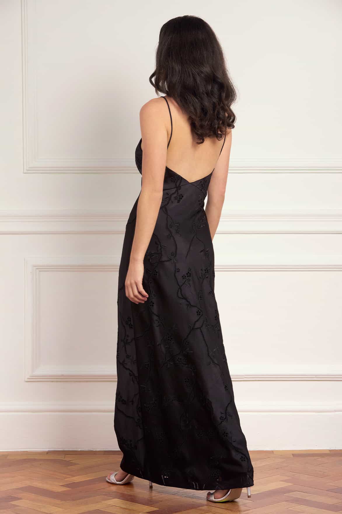 Cherry Blossom Satin Cami Gown