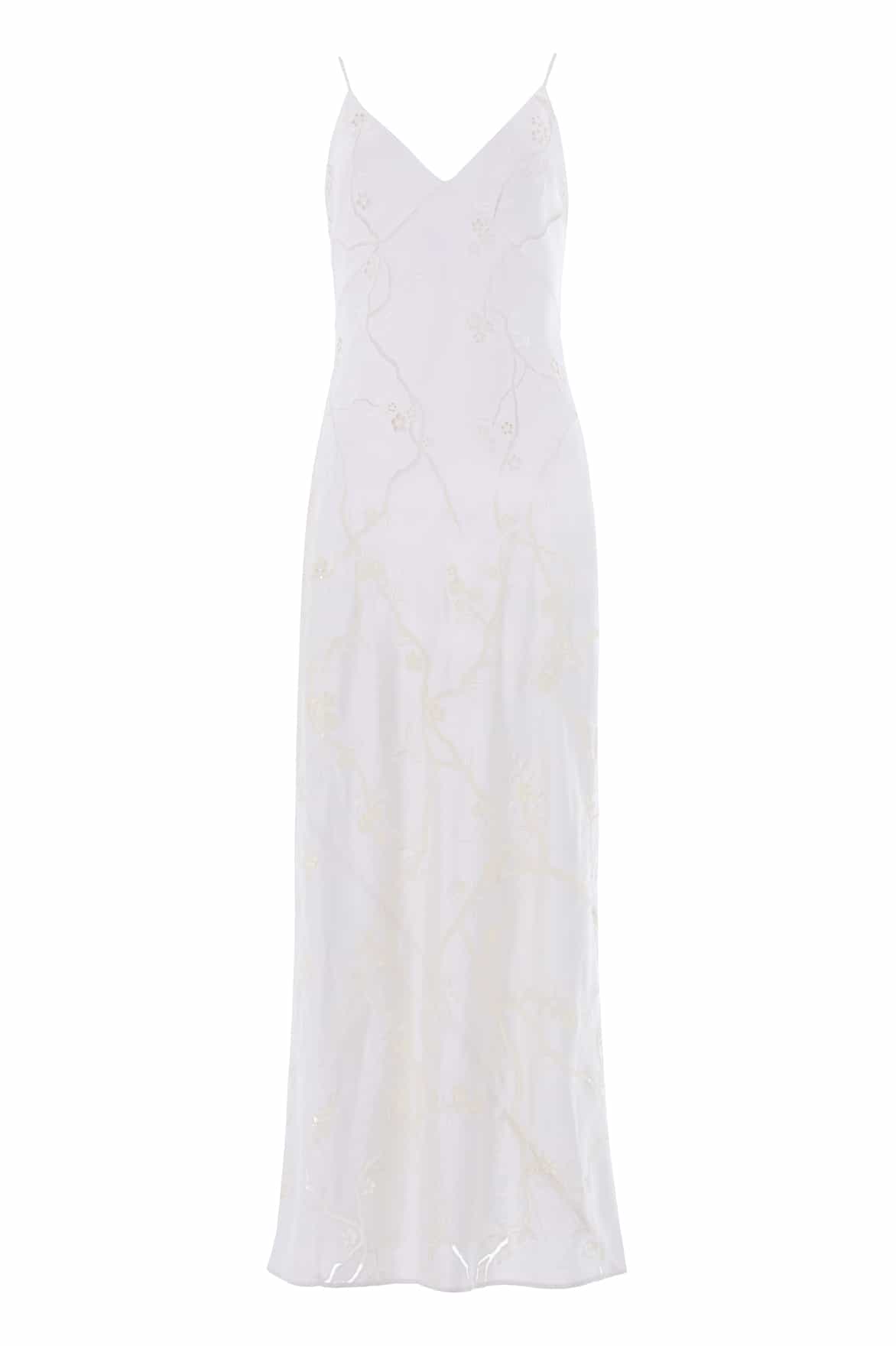 Cherry Blossom Satin Cami Gown