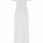 Cherry Blossom Satin Short Sleeve Gown