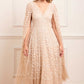 Clover Cape Sleeve Ankle Gown